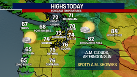 Seattle weather: Morning clouds and afternoon sunshine Sunday