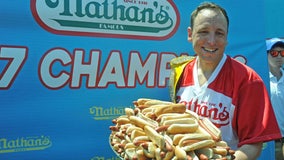 Joey Chestnut banned from 2024 Nathan's hot dog eating contest