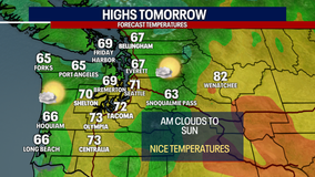 Seattle weather: Morning clouds to sunshine and 70s Monday