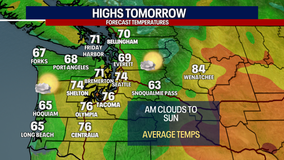 Seattle Weather: Monday morning clouds to sunshine, highs in the 70s