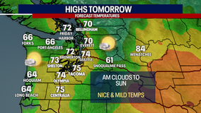 Seattle Weather: Morning clouds to sunshine and 70s Sunday