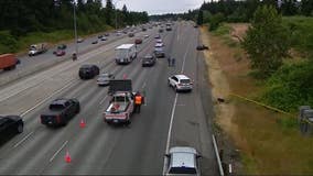 Driver dead, 3 injured after stabbing, shooting on I-5 in Federal Way