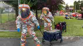 Hazmat crews plug chlorine gas leak in Kent