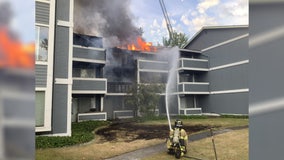 Crews knock down apartment fire in Lakewood