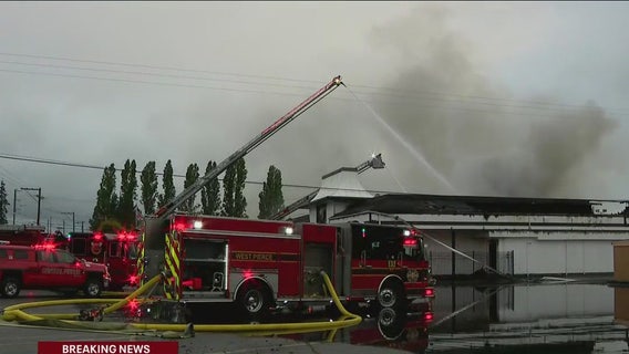 Lakewood event center fire prompts evacuations, road closures