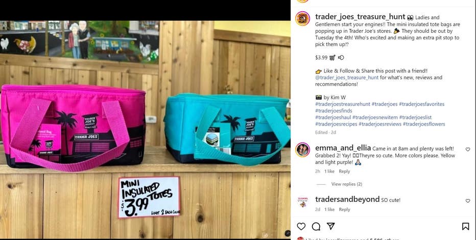 Trader Joe s mini insulated totes generate must have buzz FOX 13 Seattle