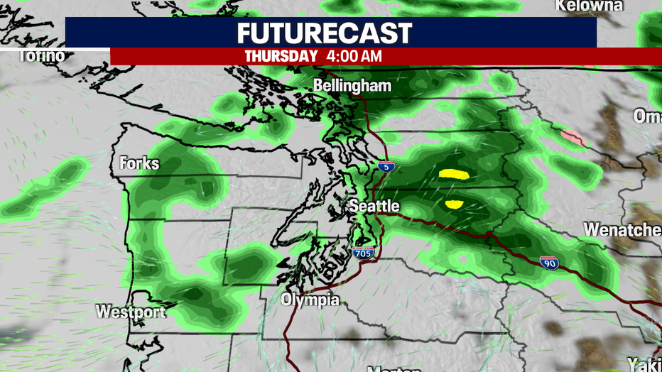 Rain returns in Seattle Wednesday and Thursday