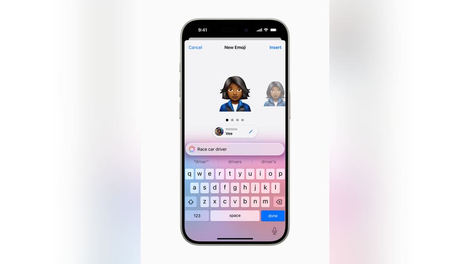 By simply typing a description, a Genmoji appears, along with additional options. (Credit: Apple)