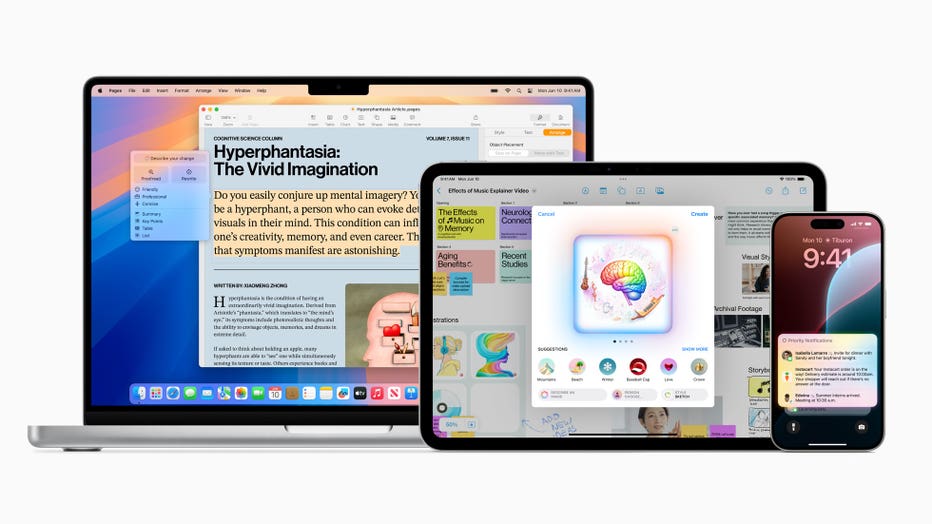 Apple Intelligence is the new personal intelligence system for iPhone, iPad, and Mac. (Credit: Apple)
