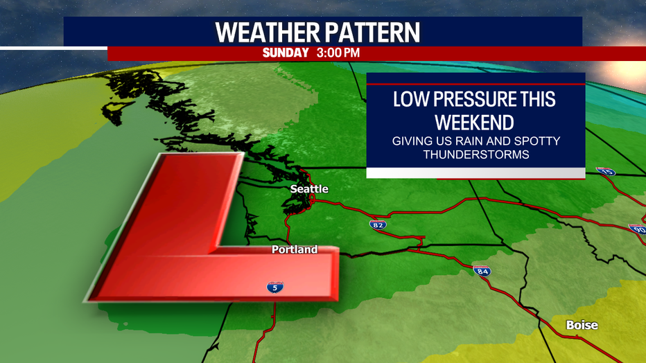 On-and-off rain and cool weather are on the way for Seattle Saturday.