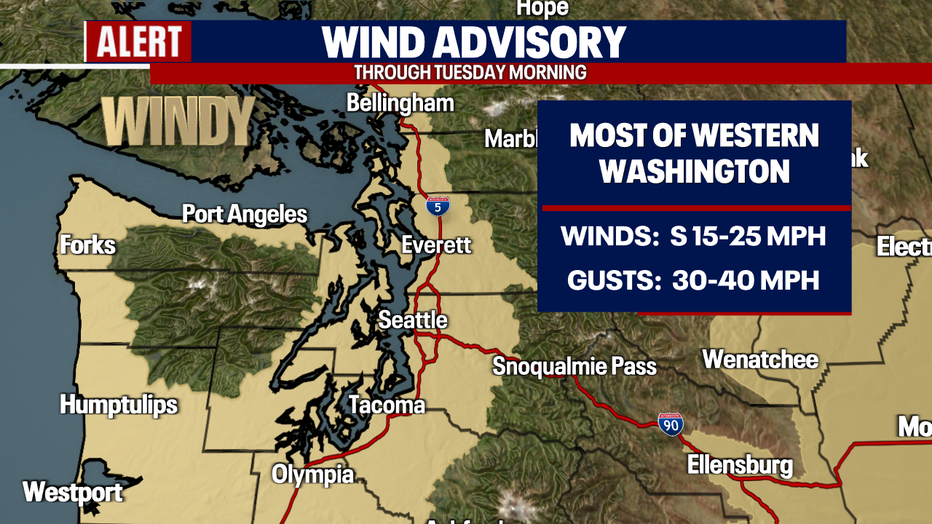 Strong wind gusts in Western Washington could cause more power outages