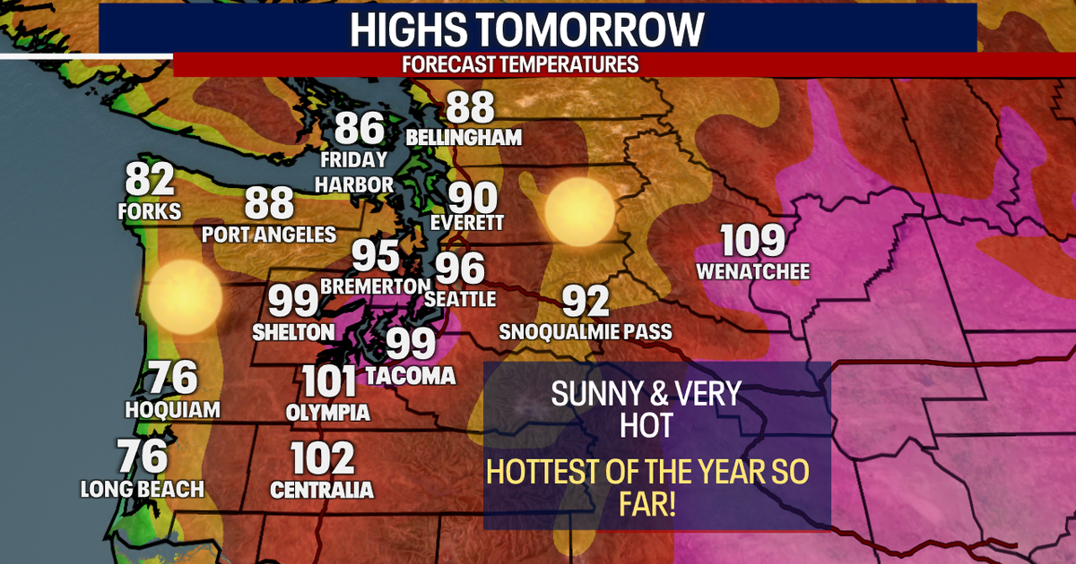 Seattle weather: Hottest temperatures of the week Tuesday | FOX 13 Seattle