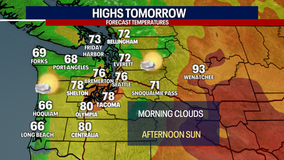 Seattle Weather: Clouds to more sun Tuesday