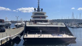 $250M superyacht Liva O draws 'big' attention on Seattle's Lake Union