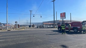 Pallets of countertop materials burn in fire at Tacoma business