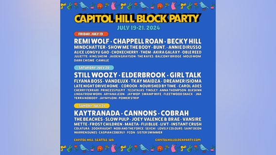 Capitol Hill Block Party 2024 ticket info, daily concert lineup by stage
