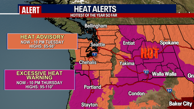 Seattle Weather: Weekend heat wave and fire danger