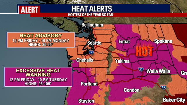 Seattle weather: Record heat ahead this weekend