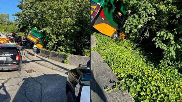 Bus crashes after driver suffers medical emergency in Renton, injuring 8