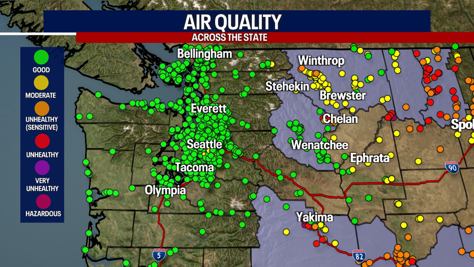 Good air quality is expected in Seattle this weekend.