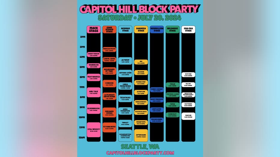 saturday conert lineup image