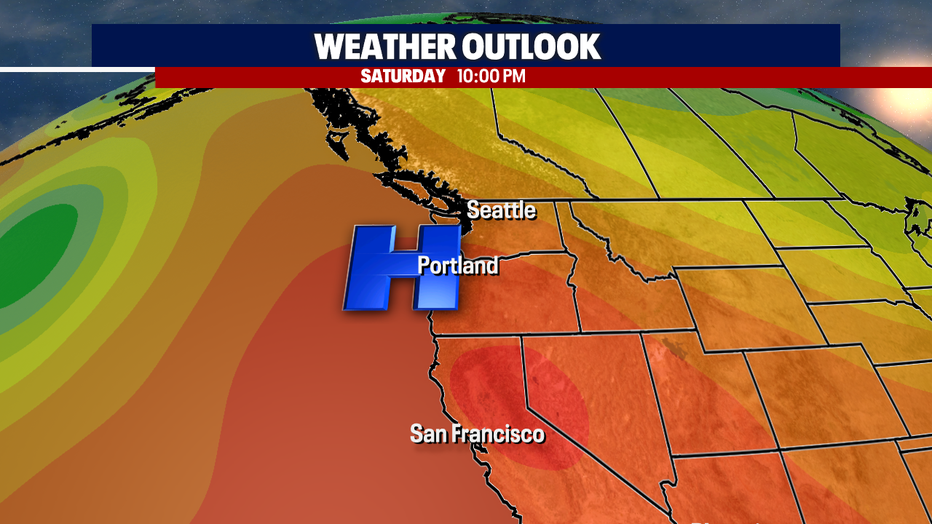 Sweltering hot weather is forecast for Seattle next weekend.