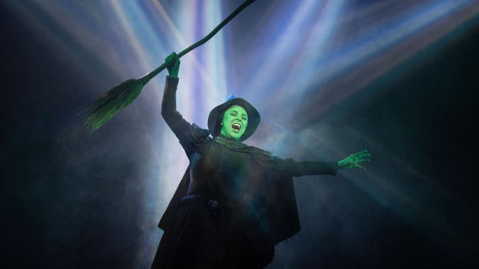 witch on stage in wicked national tour