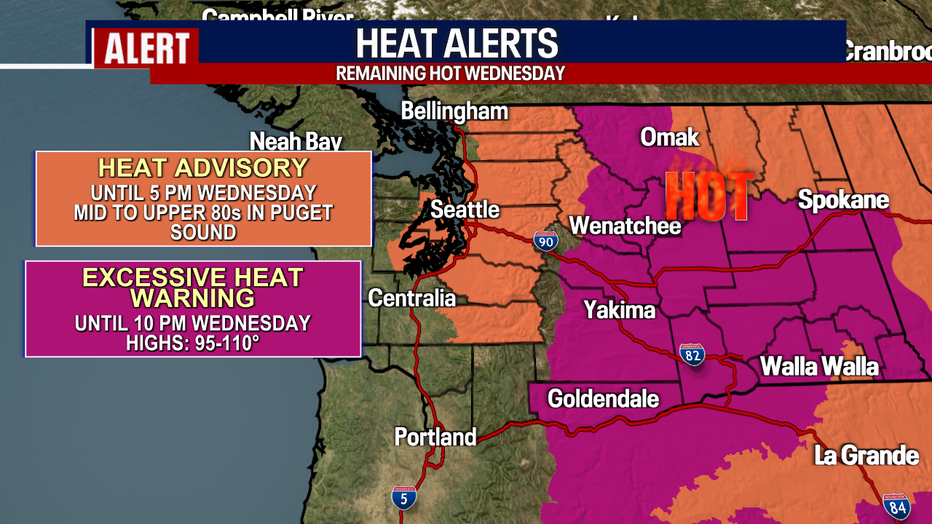 Dangerous heat continues in Seattle.