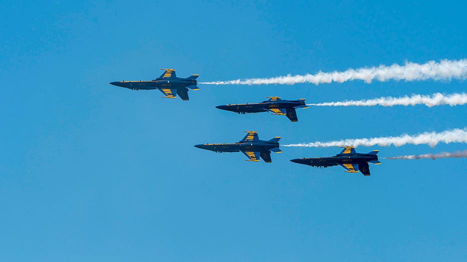 blue angels over seattle photo