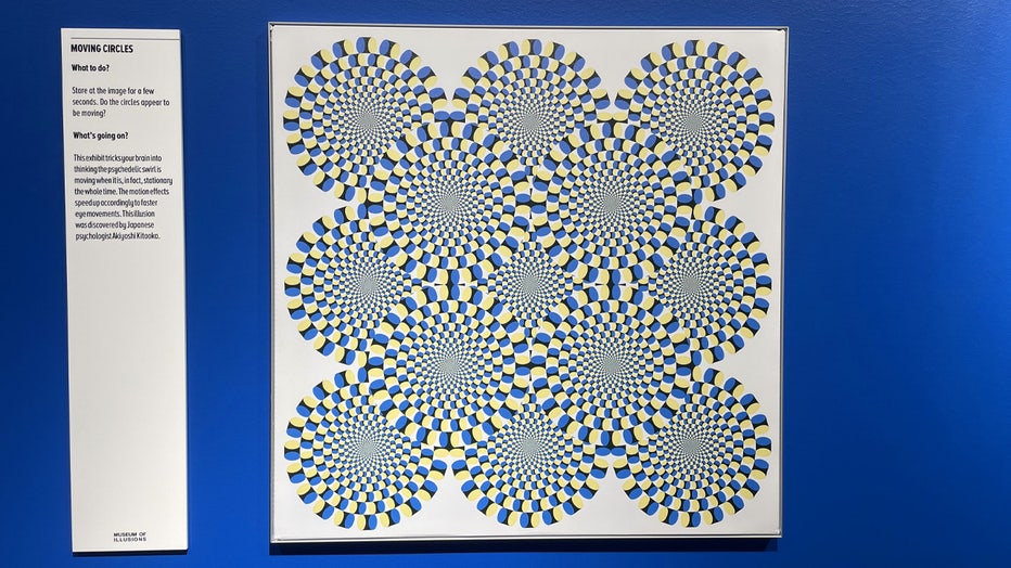 photo of optical illusion at the museum of illusions in seattle