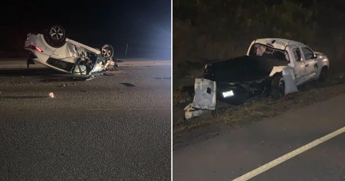 Driver in custody after rollover crash on I-5 in SeaTac | FOX 13 Seattle