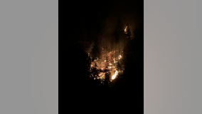 Wildfire near Lake Wenatchee started by lightning strike