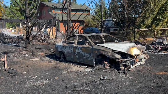 Destructive fire in Graham possibly started from fireworks