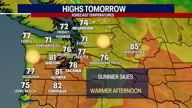 Seattle weather: Summer temperatures return Thursday