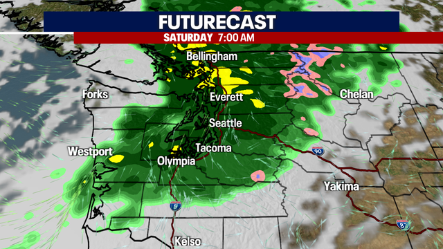 Seattle weather: A soggy Saturday in Seattle