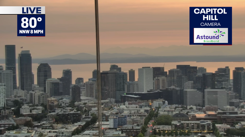 Hazy skies from the Capitol Hill Camera