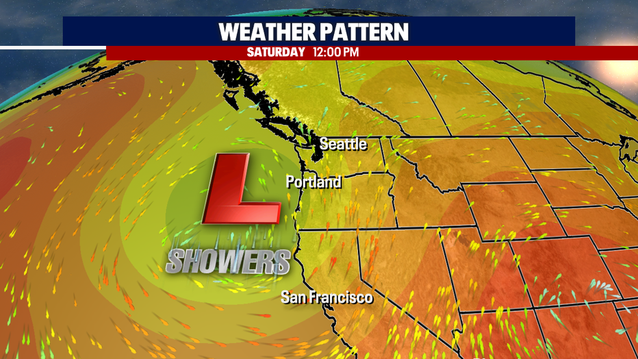 Upper Air Pattern Saturday