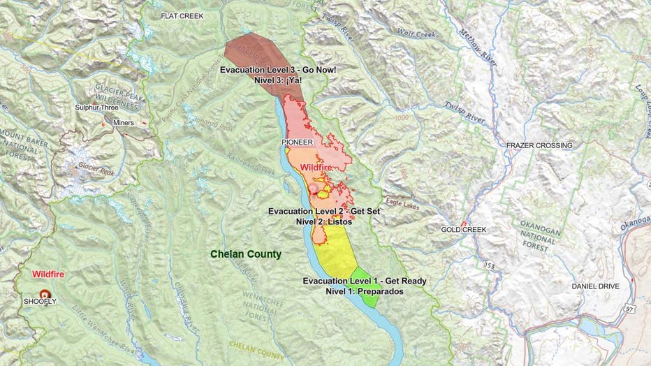 Pioneer Fire now a quarter-mile from Stehekin | FOX 13 Seattle