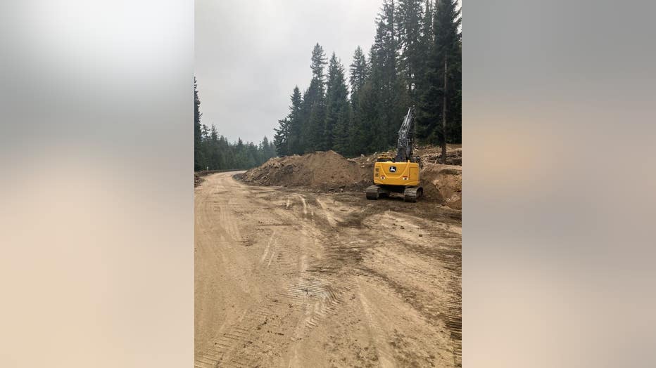 mud piled up on north cascades highway