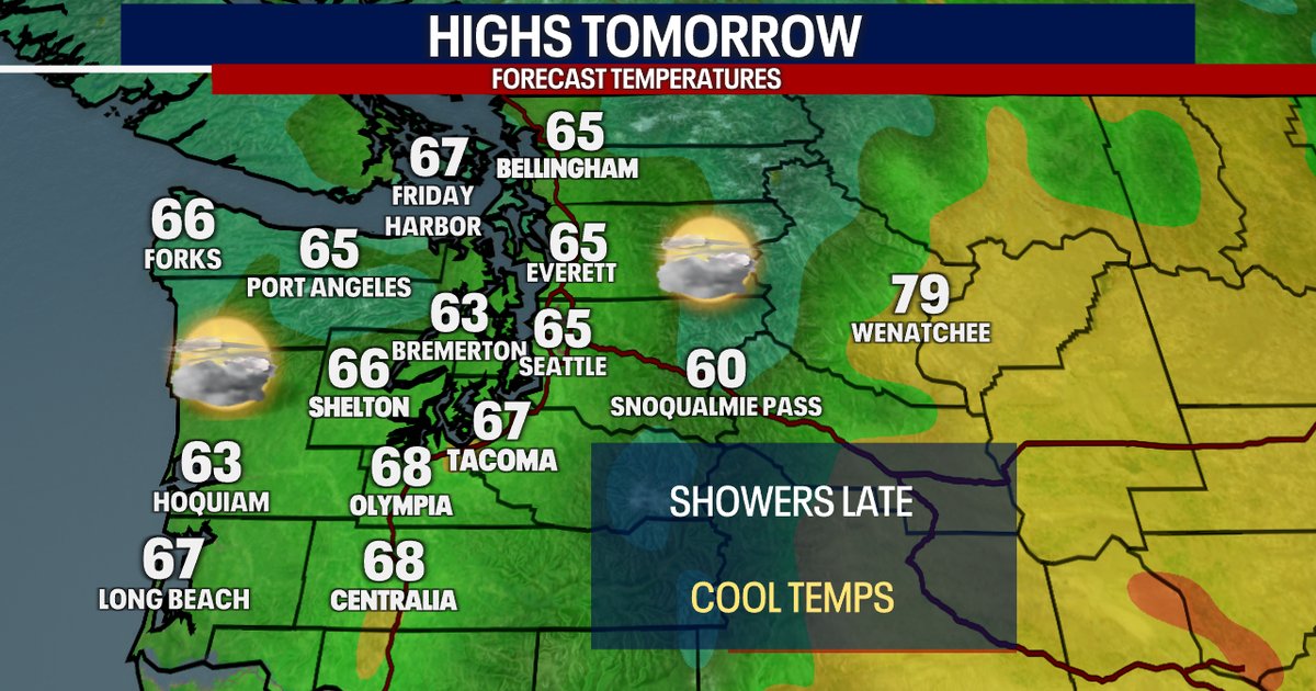 Clouds and late showers Friday | FOX 13 Seattle