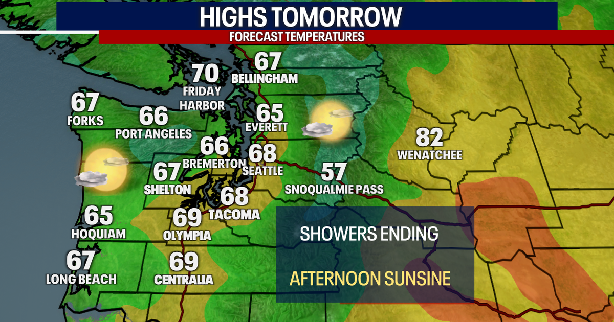 Drying out with afternoon sunbreaks Wednesday | FOX 13 Seattle