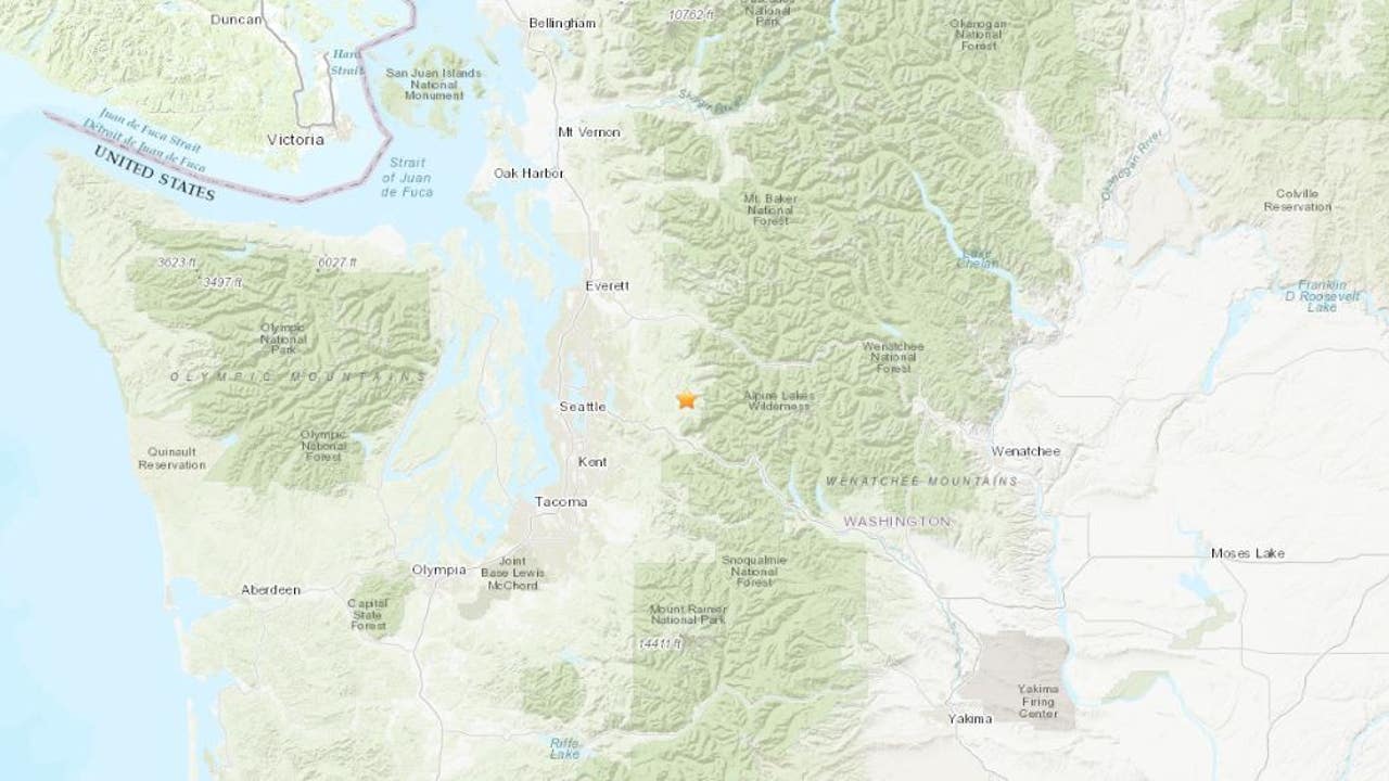 Magnitude 2.6 Earthquake Strikes Near Snoqualmie, Washington