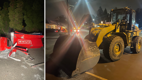 Suspects use front loader in attempt to steal ATM in Seattle