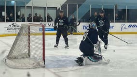 New faces take ice to open training camp for Seattle Kraken