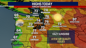 Seattle weather: Smoke to push east, cooler weather to follow