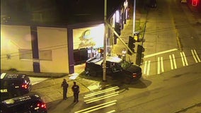 Truck smashes into South Seattle smoke shop