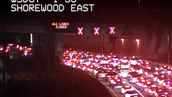 Westbound I-90 reopens on Mercer Island after fatal motorcycle crash