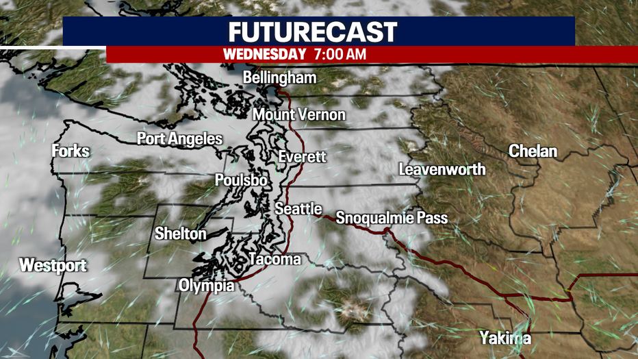 Clouds to start Wednesday