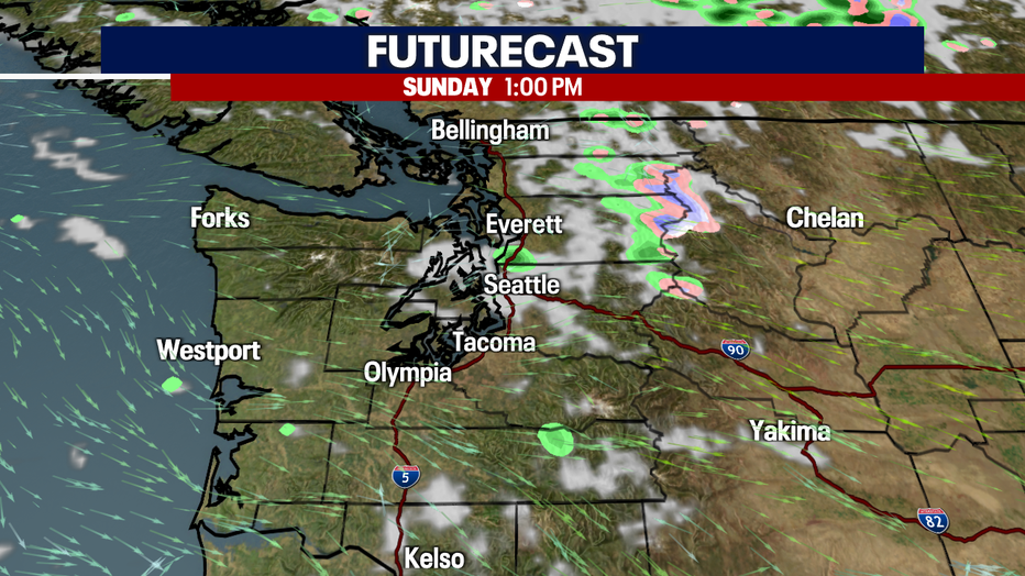 Sunnier skies ahead for Sunday in western Washington.