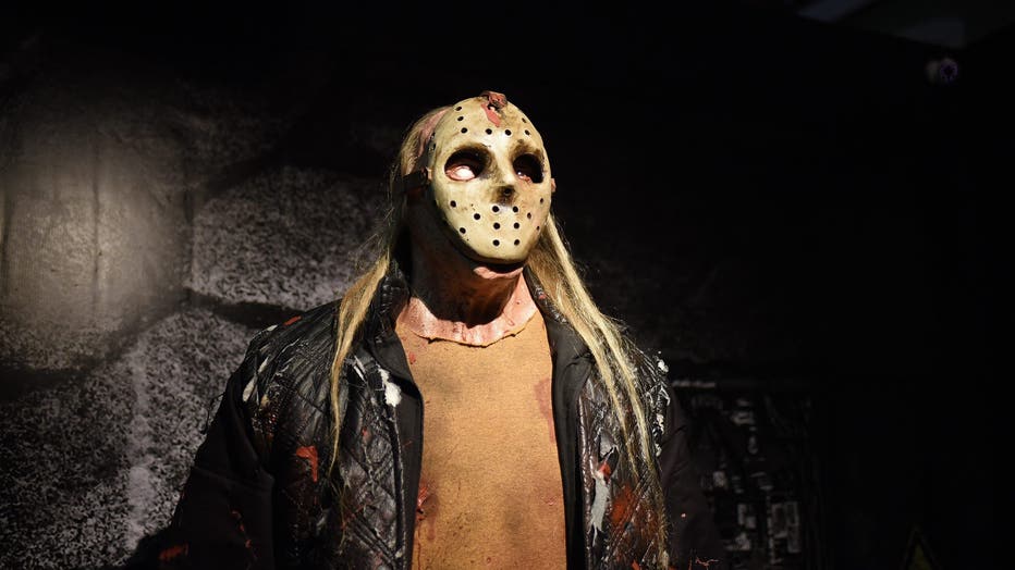 Jason Voorhees character in wax